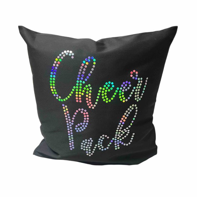 Dekokissen black Cheer Pack Design Holo